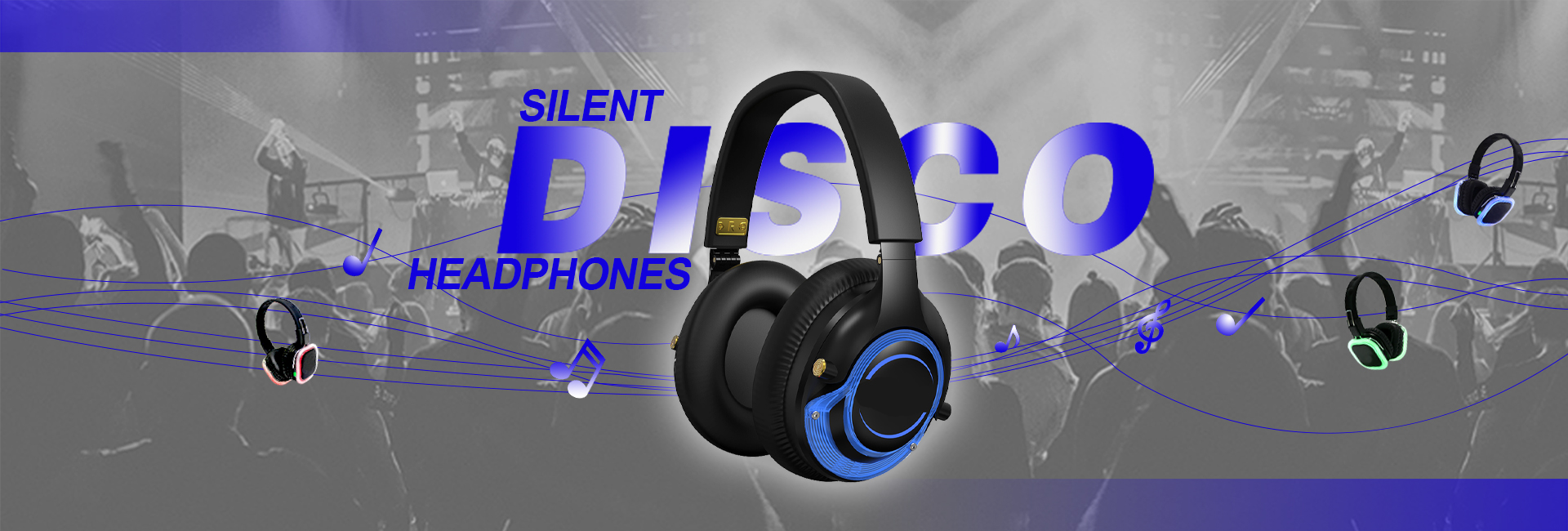 silent disco headphones